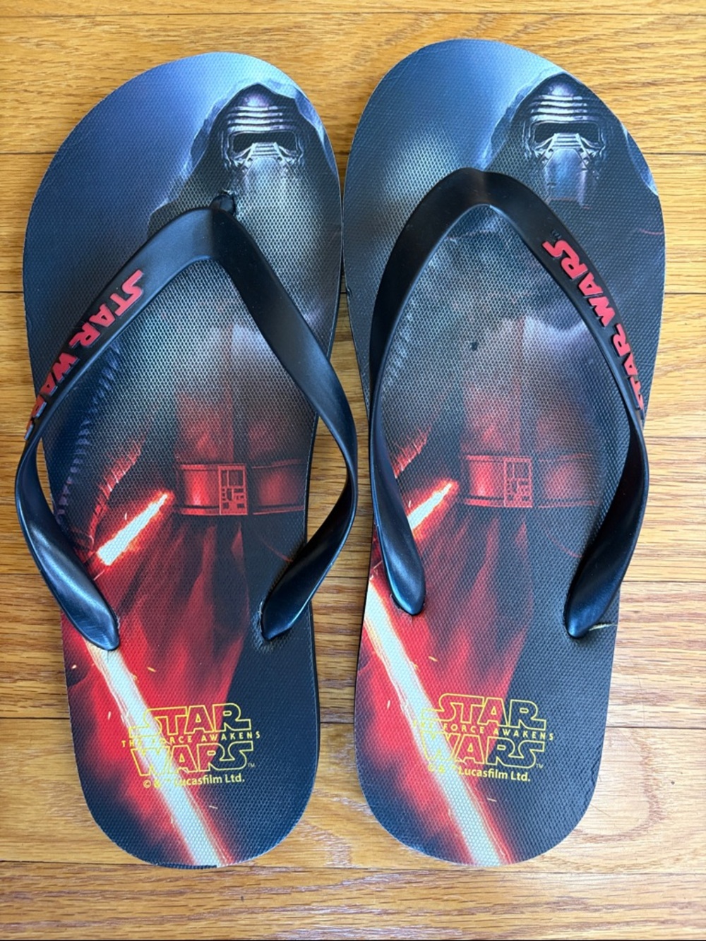 Source Unknown Black & Red Star Wars Kylo Ren Flip-Flops